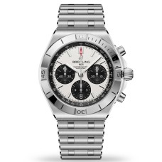 Breitling Chronomat B01 Chronograph 42mm White Dial Super Clone Watch India | Ref. AB0158101A1A1 Breitling Chronomat B01 Chronograph 42mm White Dial Super Clone Watch India | Ref. AB0158101A1A1
