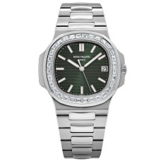 Patek Philippe Nautilus 5711/1300A Green Dial Diamond Bezel Super Clone Hyderabad Patek Philippe Nautilus 5711/1300A Green Dial Diamond Bezel Super Clone Hyderabad