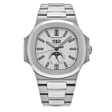Patek Philippe Nautilus 5726/1A-010 Annual Calendar Moon Phases White Dial Super Clone Watch | Bangalore