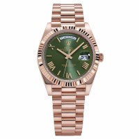 Rolex Day-Date Olive Green Rose Gold Super Clone Watch India | 18K PVD Plated | COD