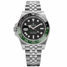 Rolex "Sprite" Super Clone | GMT-Master II Lefty Stainless Steel Jubilee Watch | Ref. 126720VTNR 