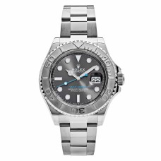 Rolex Yacht-Master 40 Stainless Steel Platinum Rhodium Dial Super clone Watch | Ref. 116622 
