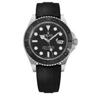 Rolex Yacht-Master 42 226659 White Gold Black Dial Oysterflex 1:1 Super Clone Watch | Mumbai