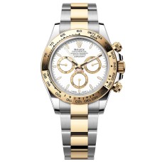 Rolex Daytona Dual Tone White Dial Swiss ETA 4131 Super Clone Movement Watch | Ref. 126503