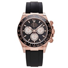 Rolex Daytona Oysterflex Black Dial 1:1 Super Clone Watch | Swiss 4130 Movement | Ref. 116515LN