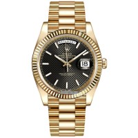 Rolex Day-Date Black Dial Everose Gold 228238 Super Clone Watch Chennai | Swiss Clone 3255 Movement