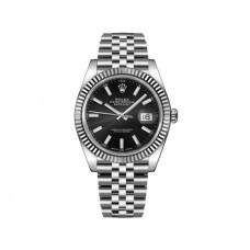 Rolex Datejust Black Dial Swiss Super Clone Watch India| Swiss ETA 3235 Movement| Ref.M126334-0018