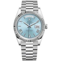 Rolex Day Date 40 Platinum 1:1 Super Clone Watch| Swiss ETA 3255 Movement| Ref.M228236-0012