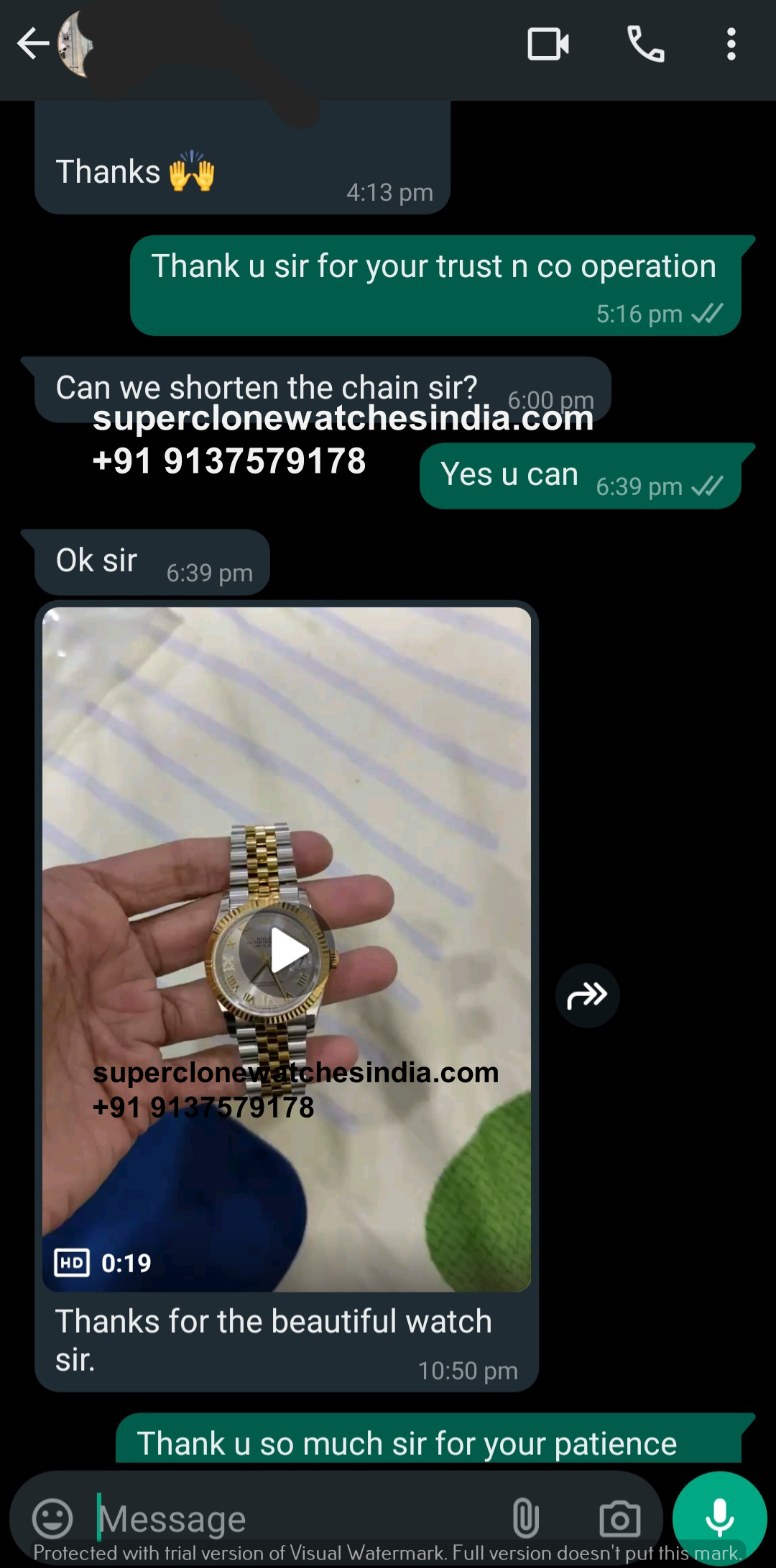 Super Clone Watches India